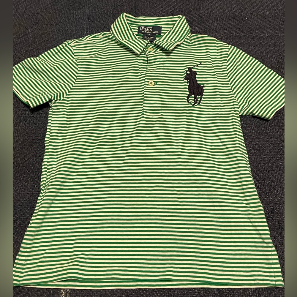 Polo by Ralph Lauren Green, Navy, and White Size 6
